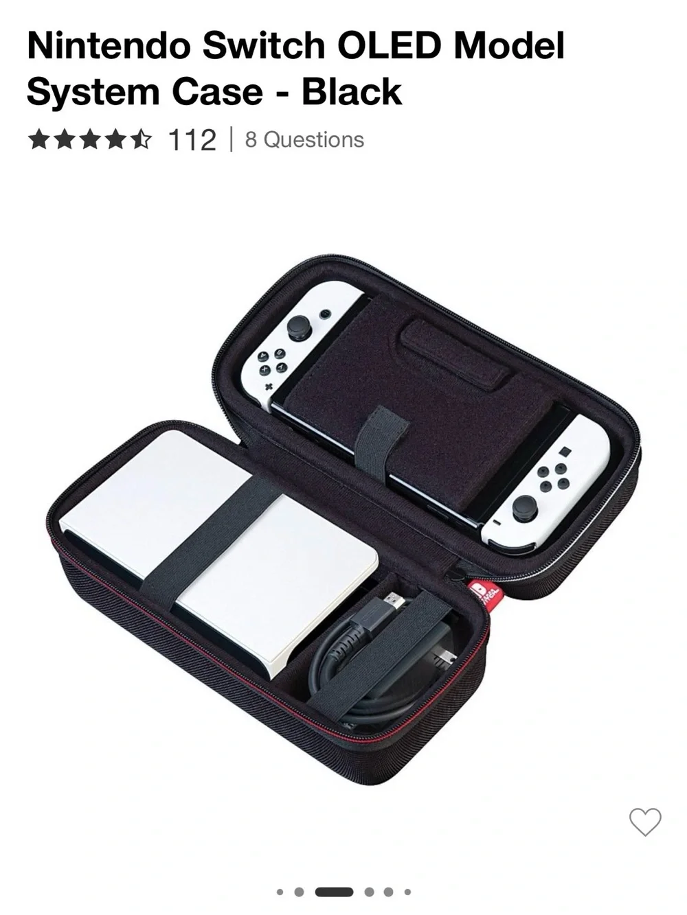 Nintendo Switch OLED White Console with Accessories - White